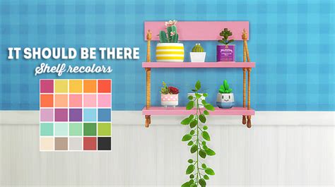 Ts4 Tiny Living Liberated “it Should Be There Shelf” Recolors