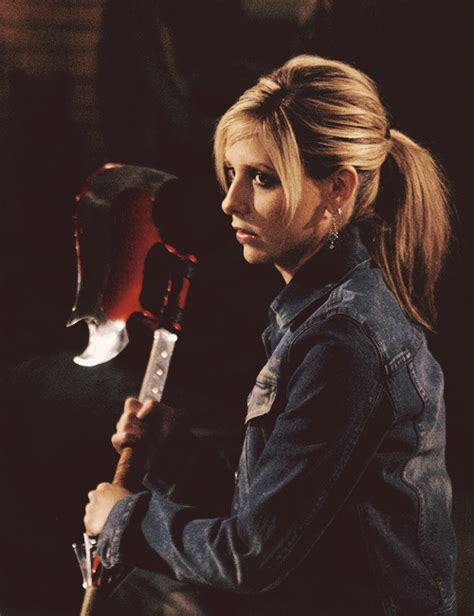 Buffy With The Ancient Scythe That Slices Dices And Makes Julienned Preacher Caleb Never