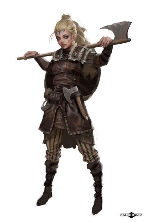 Viking Shield Maiden By Banjiu Evik Reasonablefantasy