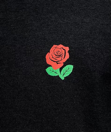 The Hundreds Rose Fill Slant Long Sleeve Black T Shirt Zumiez