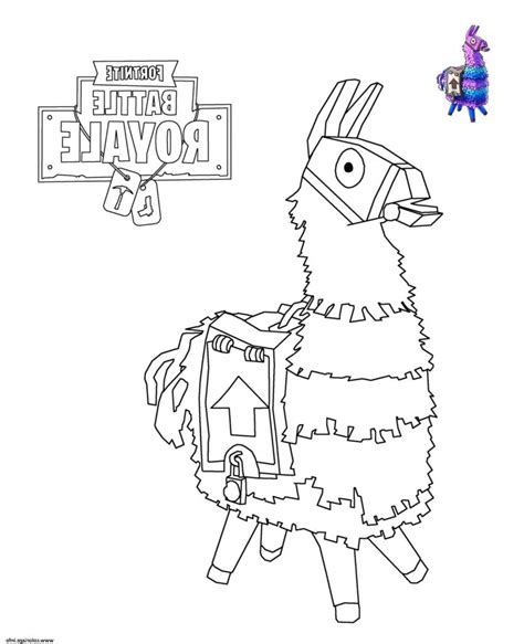 À lire aussi | les meilleurs sites de coloriages et dessins fortnite; Dessin Imprimer fortnite Cool Galerie Coloriage Llama ...