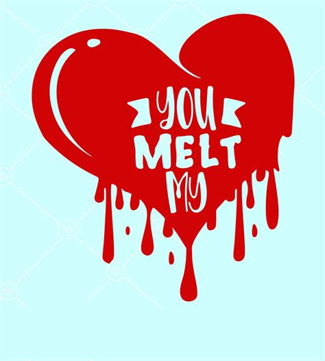 You Melt My Heart Svg Kids Valentine Svg Valentine Svg Etsy