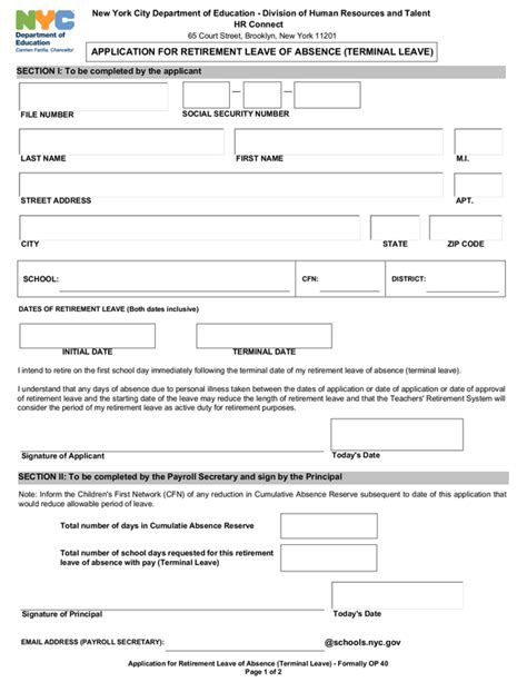 Fill Free Fillable United Federation Of Teachers Pdf Forms