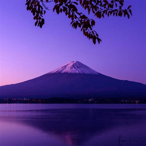 1080x1080 Mount Fuji Nightscape 1080x1080 Resolution Wallpaper Hd