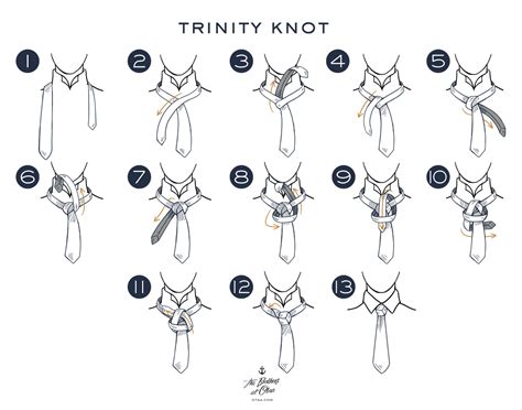 How To Tie A Trinity Knot Tie Knot Tutorial Learn How To Tie A Tie