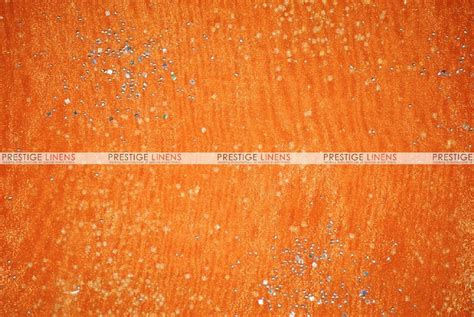 Sparkle Organza Fabric By The Yard 431 Orange Prestige Linens