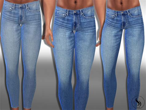 Male Sims Blue Ankle Jeans By Saliwa At Tsr Sims 4 Updates
