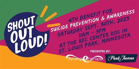 Shout Out Loud 4th Suicide Prevention Resource And Awareness Event 3700