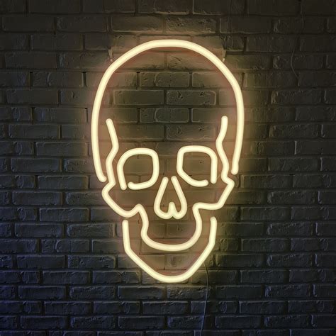 Skull Skeleton Skeleton Skull Neon Signs Instagram Design