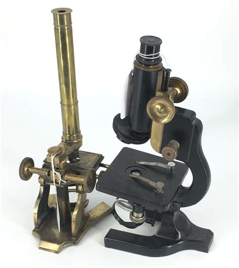 Lot Lot Of Two Vintage Microscopes