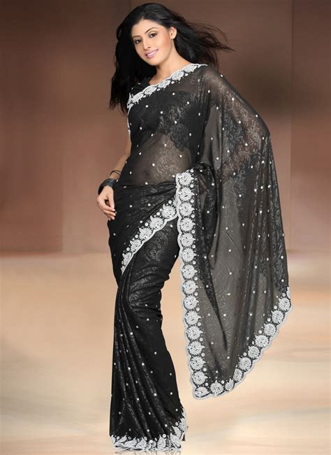 Mehandi Designs World Actress In Black Sarees