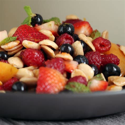 A Berry Bountiful Fruit Salad With Mint Recipe Fruit Salad With