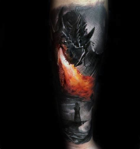 30 Drachen Unterarm Tattoo Designs Für Männer Legendäre Kreatur Tinte