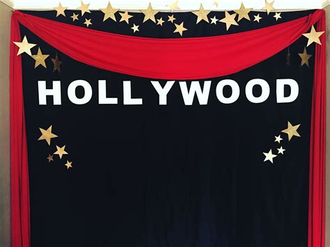 We Planned Handcrafted And Set Up For A Hollywood Themed School Dance