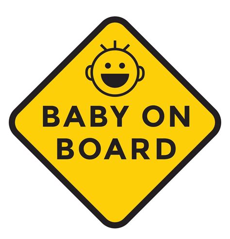 Happy Baby On Board Car Decal Two Pack Baby Nimbus