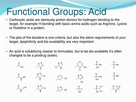 Examples of amino acids include glycine and threonine. PPT - Substituents and Bio-isosteres in Medicinal ...