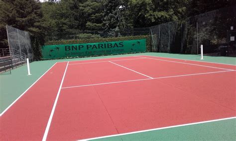 Rénovation Dun Court De Tennis En Béton Poreux De La Bnp Paribas à