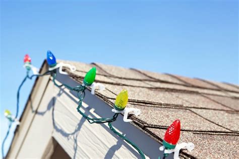 How To Hang Christmas Lights On Roof Peak Bettys Christmas House