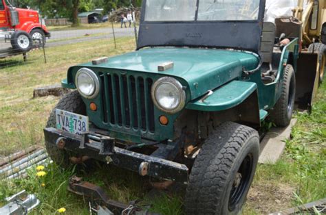 1947 Cj2a Willys Jeep Flat Fender For Sale