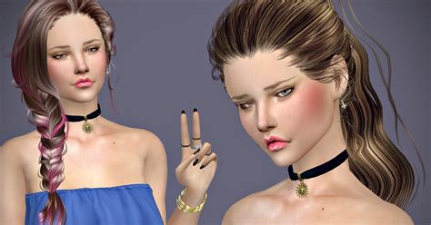 Jennisims Downloads Sims 4 Newsea Erena And Newsea Jessica Hairs