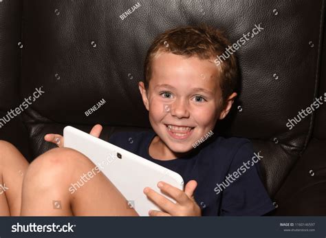 Child Tablet Bump On Head Stock Photo Edit Now 1160146597