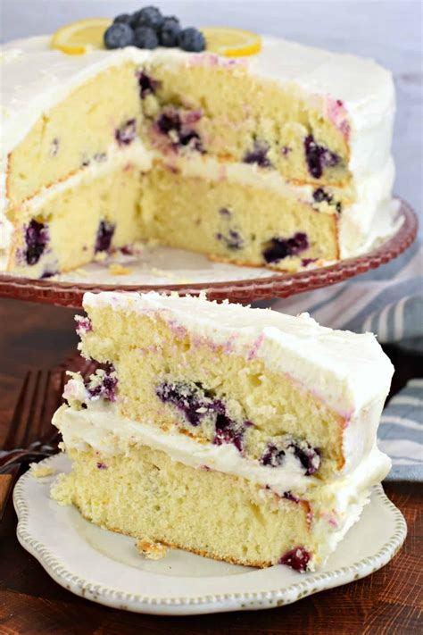 Lemon Blueberry Cake Recipe Shugary Sweets
