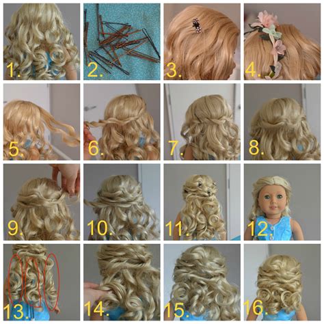 Hair Tutorial Simple Beautiful Updo For 18 Dolls Lydias Dolls