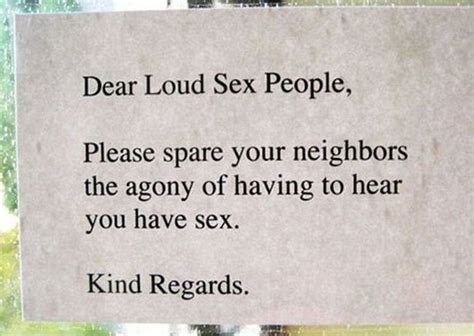 Fed Up Neighbours Complaint Letters About Loud Sex Prove Humour Is The Best Tactic Irish