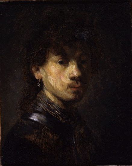 Self Portrait Or Bust Of A Young Man Fogg Rembrandt Artwork On Useum