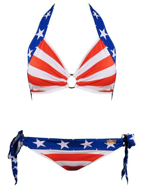 Pin On American Flag Bikini