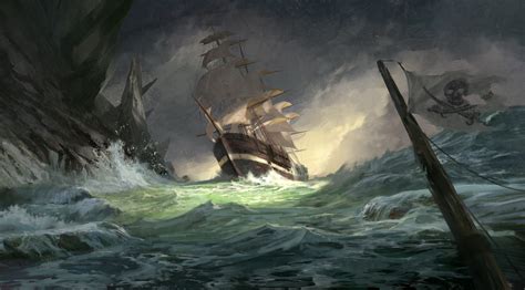 Artstation Ship In A Storm