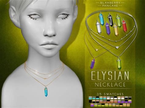 Elysian Necklace At Blahberry Pancake Sims 4 Updates