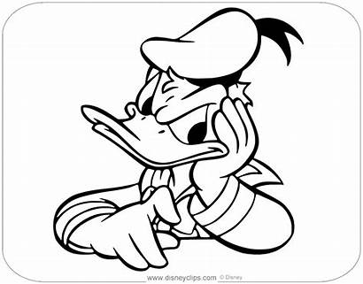 Donald Duck Coloring Pages Disneyclips Impatient