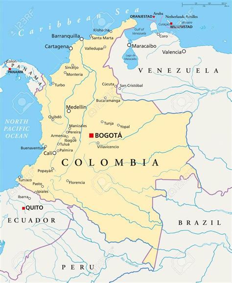 Maps of neighboring countries of colombia. Colombia Map And Other Free Printable International Maps