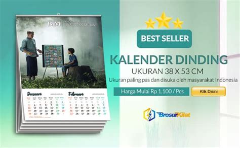 Harga Cetak Kalender Poster Tulisan