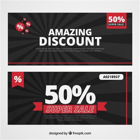 Amazing Discount Banners Vector Free Download