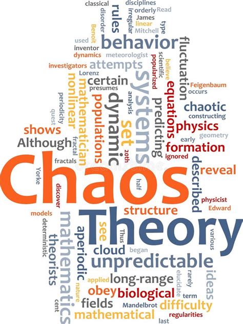 Chaos Theory Word Cloud Stock Illustration Illustration Of