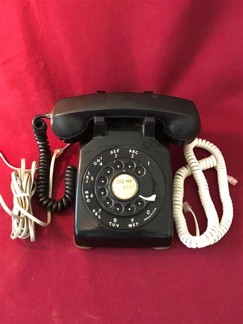 Lot - Vintage Western Electric Bell Systems Black Telephone Rotary Dial Telephone, 1960S