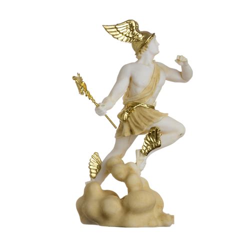 Sculpture Art Objects Hermes Mercury Greek God Zeus Son Alabaster Roman