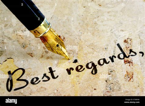 Best Regards Hi Res Stock Photography And Images Alamy