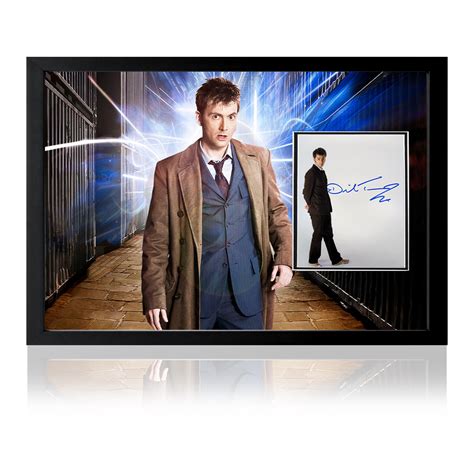 David Tennant Signed Dr Who Display The Fan Cave Memorabilia