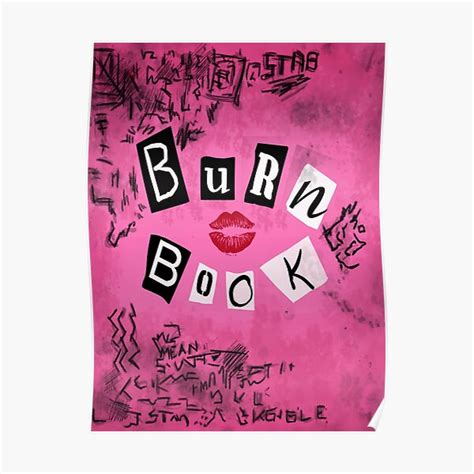 The Burn Book Poster For Sale By Ellador Redbubble
