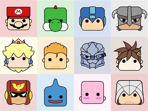 Video Game Avatars Ii By Onmaru Game Character Video Game
