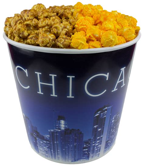 Buy Signature Popcorn Gourmet 1 Gallon Blue Chicago Skyline Reusable