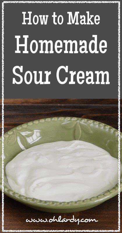 Cultured Sour Cream Recipe In Homemade Sour Cream Homemade
