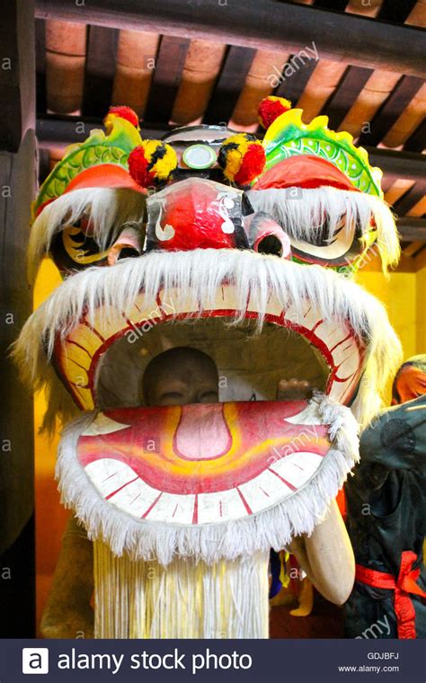 Chinese New Year Dragon Costume Stock Photo Alamy