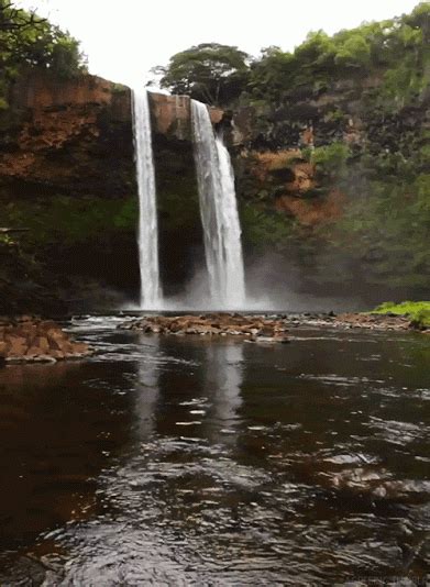 The best gifs of nature on the gifer website. Animated gif of a waterfall capturing the beauty of nature - Spotzero