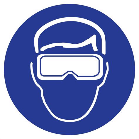 Brady Part 58525 Safety Goggles Symbol Labels