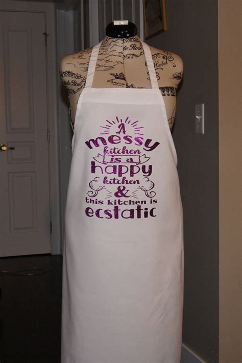 Aprons For Women Funny Apron For Women A Messy Kitchen Is A Etsy