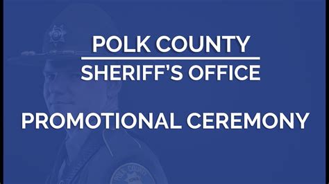 Polk County Sheriffs Office Deputy Swearing In Ceremony Youtube
